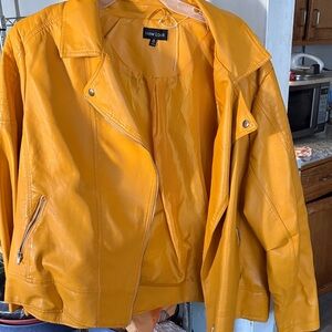 New Look Mustard Leather Jacket